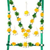 Flower designer jewelry set for women handmade necklace