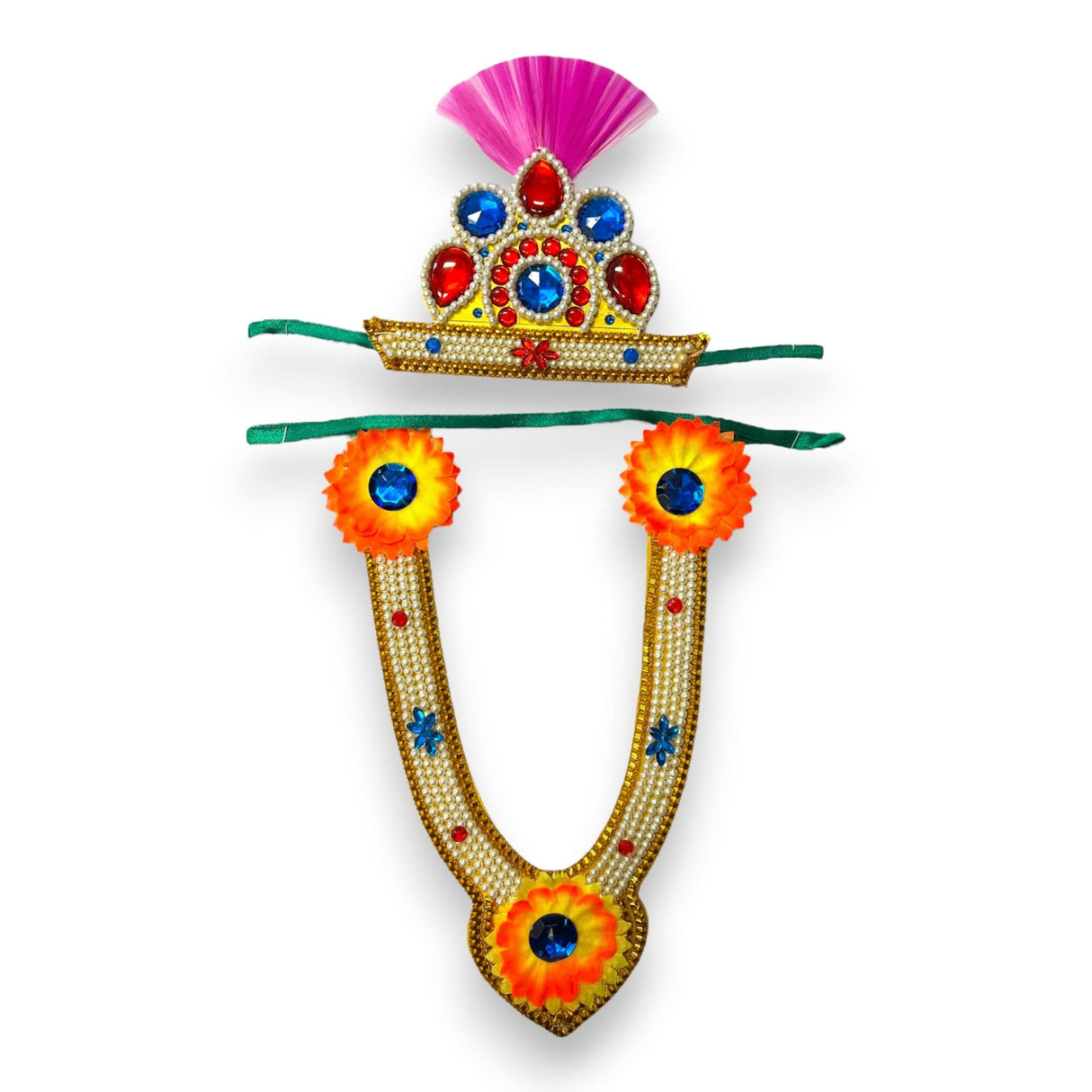 Jewelry set for janmashtami ganesh chaturthi celebration