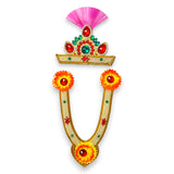 Jewelry set for janmashtami ganesh chaturthi celebration