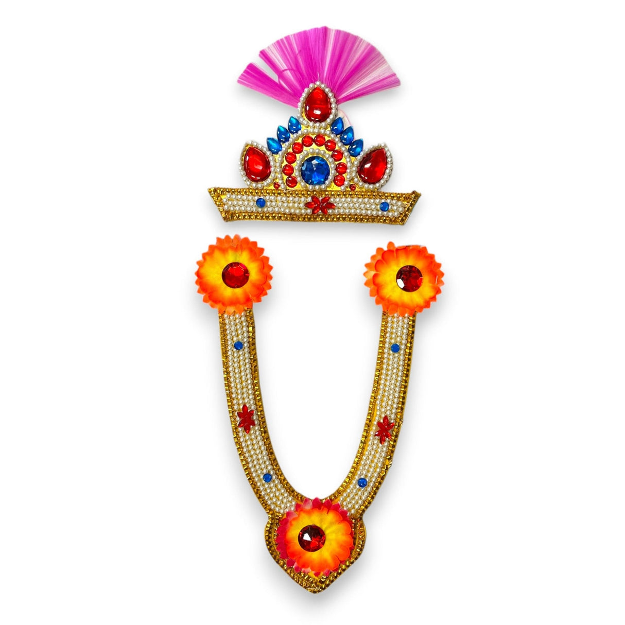 Jewelry set for janmashtami ganesh chaturthi celebration