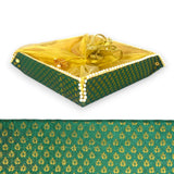 Gift basket indian mithai box pack of 2 brocade jewelry