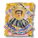 Ornate golden deity figure representing Goddess Mahalaxmi for divine home decoration