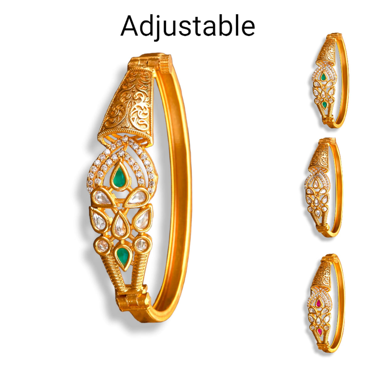 Gold plated bangle bracelets kada for women indian bracelet