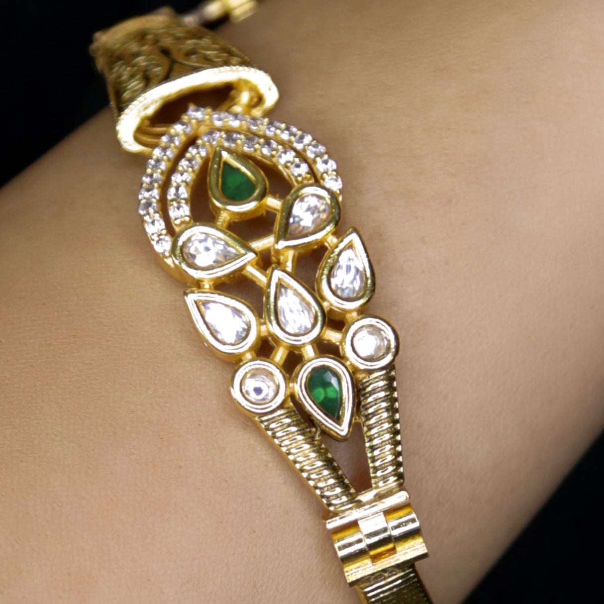 Gold plated bangle bracelets kada for women indian bracelet