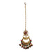 Chand Tikka with Gold Plating Indian Traditional Maang Tikka Women Forehead Jewelry Pakistani Punjabi Wedding Favor Studded Jhoomer Matha Patti Designer Head Accessory Gift for Her - LoveNspire