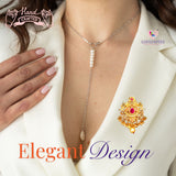 Elegant pearl and silver necklace from Bollywood Kundan jewelry collection