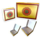 Sweet boxes for indian sweets mandala design empty mithai