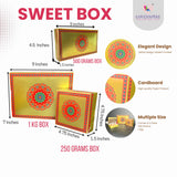 Sweet boxes for indian sweets mandala design empty mithai