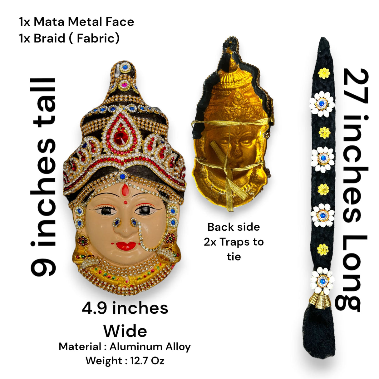 Vara lakshmi goddess face with hair set for varalaxmi