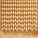 Beige sheer net fabric fans with gold toned metal accents hanging as decorative garland for diwali eid and wedding decor