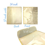 5 Assorted Gotta Patti Saree Bags Lehnga Cover Clothes Organizer Sari Storage Bag for Wardrobe and Gifting Storage Indian Wedding Favor Cloth Case Birthday - LoveNspire