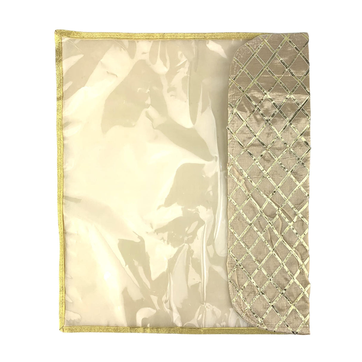 5 Assorted Gotta Patti Saree Bags Lehnga Cover Clothes Organizer Sari Storage Bag for Wardrobe and Gifting Storage Indian Wedding Favor Cloth Case Birthday - LoveNspire