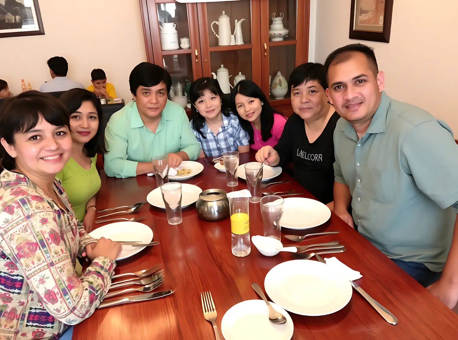 Indian family gathering at the time of Christmas celebrations. 