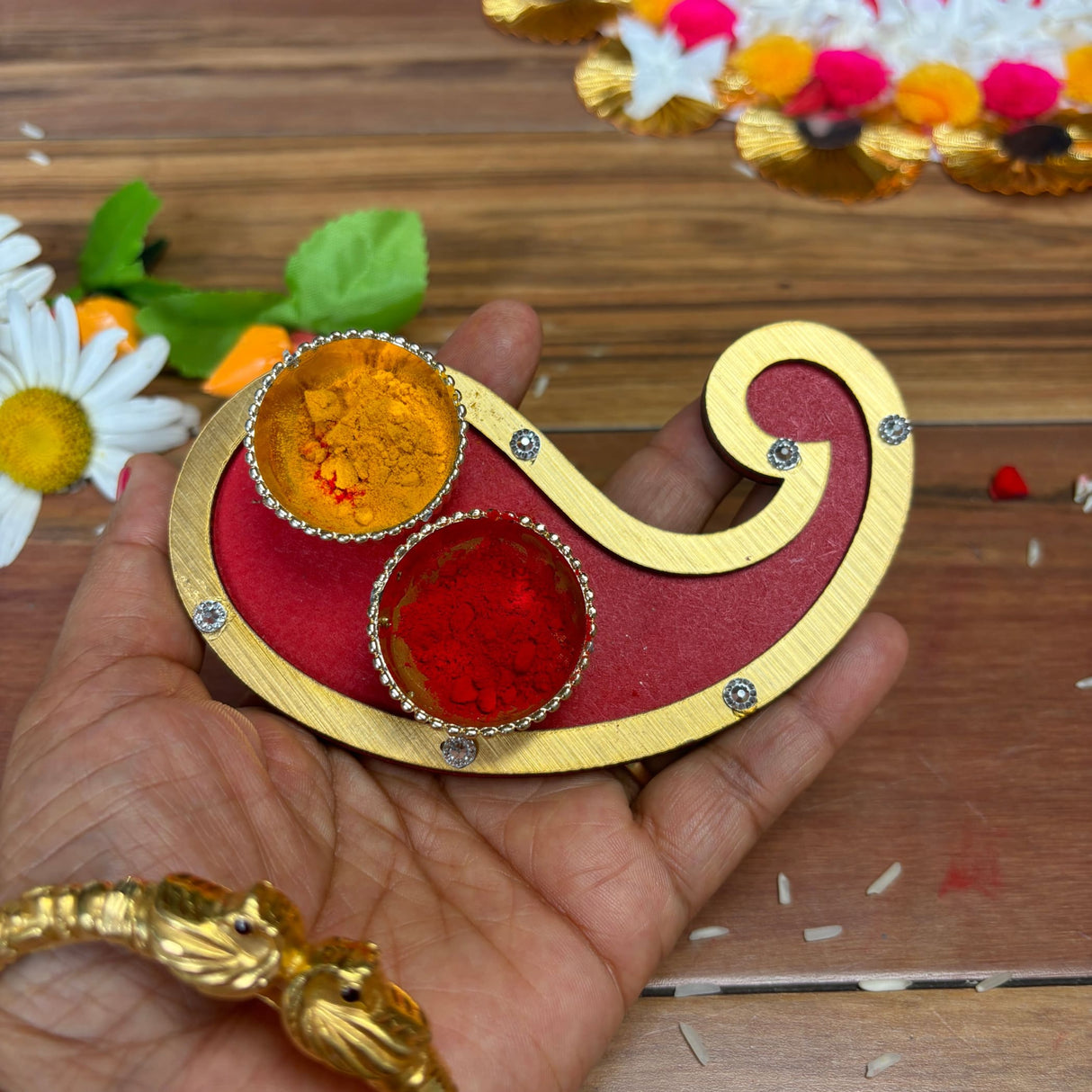 Haldi kumkum holder pooja puja favor thamboolam diwali gift