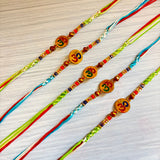 Religious Om Rakhi for Brother & Bhabhi – Handcrafted Adjustable Thread Bracelet, Protection & Good Luck Gift for Raksha Bandhan