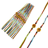 Religious Om Rakhi for Brother & Bhabhi – Handcrafted Adjustable Thread Bracelet, Protection & Good Luck Gift for Raksha Bandhan