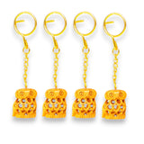 4Pc Wooden Keychain Egle Owl Rabbit Camel Horse Amulet Keyring Door Car Key Chains Key Holder for Thanksgiving - LoveNspire