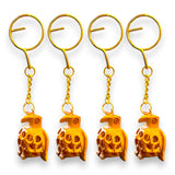 4Pc Wooden Keychain Egle Owl Rabbit Camel Horse Amulet Keyring Door Car Key Chains Key Holder for Thanksgiving - LoveNspire