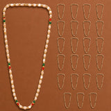 Handmade Barati Swagat Mala featuring cream artificial moti pearls with red and green beads for wedding and reception use