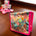 Flower print indian jewelry box satin pouches jewellery