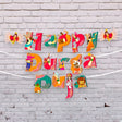 Happy durga puja banner for hindu navratri festival