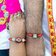 India rakhi for brother and bhabhi traditional lumba