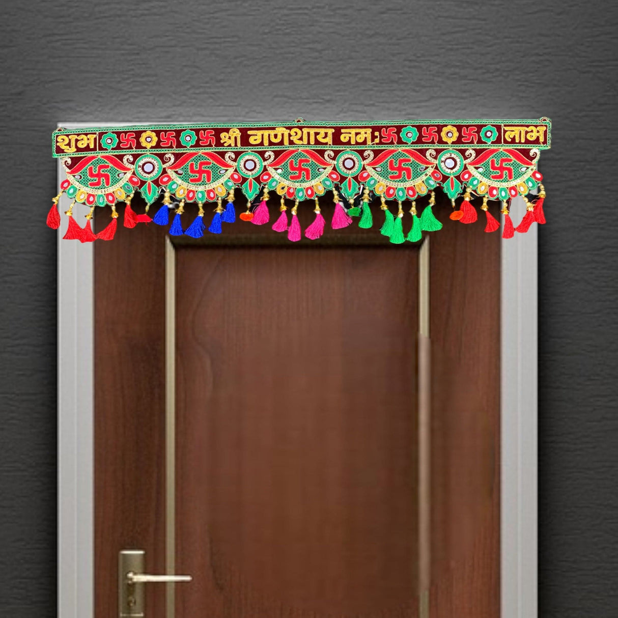 Indian door toran ethnic hanging valance fabric festival