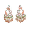 Indian earrings bollywood jhumka for women peacock kundan &