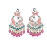 Indian earrings bollywood jhumka for women peacock kundan &