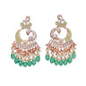 Indian earrings bollywood jhumka for women peacock kundan &