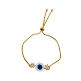 Indian evil eye bracelet with gold plating good luck women