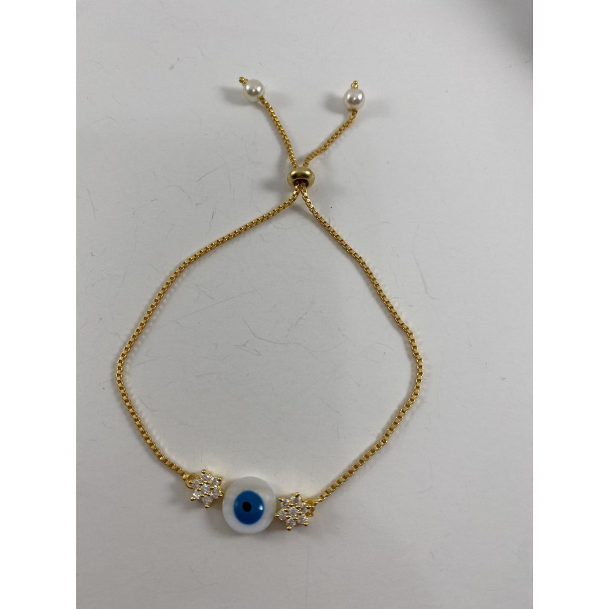 Indian evil eye bracelet with gold plating good luck women