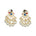 Indian earrings peacock kundan pearl bollywood jhumka