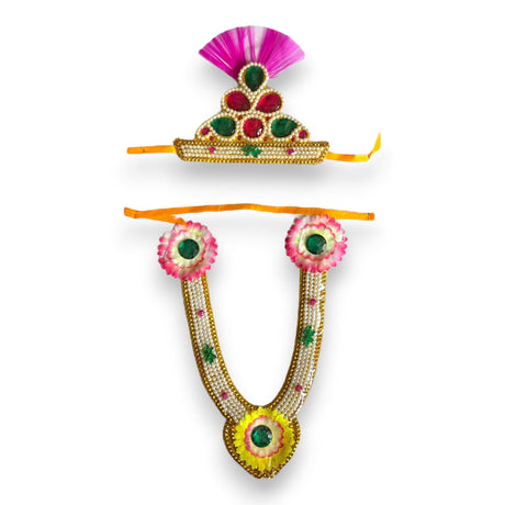 Jewelry set for janmashtami ganesh chaturthi celebration