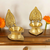 Kamakshi brass diya pooja lamp indian diwali return gift