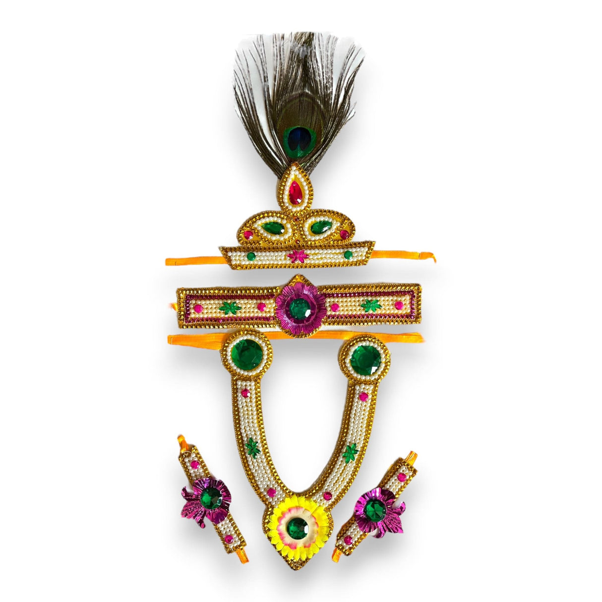 Krishna jewelry set for janmashtami celebration leela