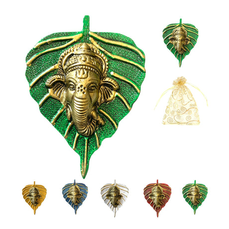 Leaf Ganesha Return Gift, Diwali Navrathri Decoration, Ganesh Wall Decor,housewarming Gift,indian Wedding, Pooja Puja Favor, Idol Statues, Feng Shui - LoveNspire