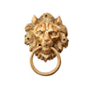 Lion head brass door knocker authentic vintage unique front