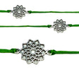 Lotus charm rakhi bracelet indian desi favors for raksha