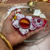 Lotus haldi kumkum holder thamboolam pooja favor diwali