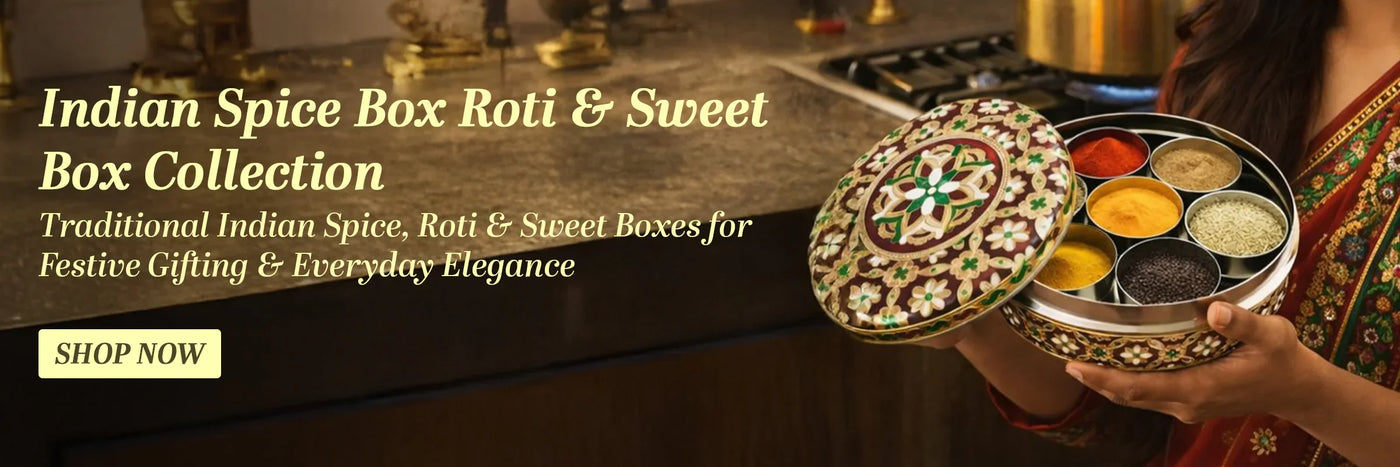 LoveNspire stainless steel spice box masala dabba for Indian kitchen spices roti sweets collection