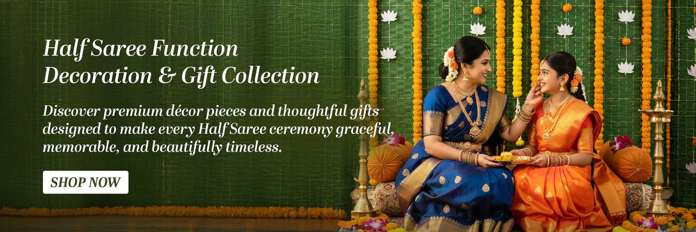 Half Saree Ceremony Gifts Decor and Jewelry Collection – LoveNspire