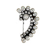 Marathi pearl nath nose pin indo western german silver clip