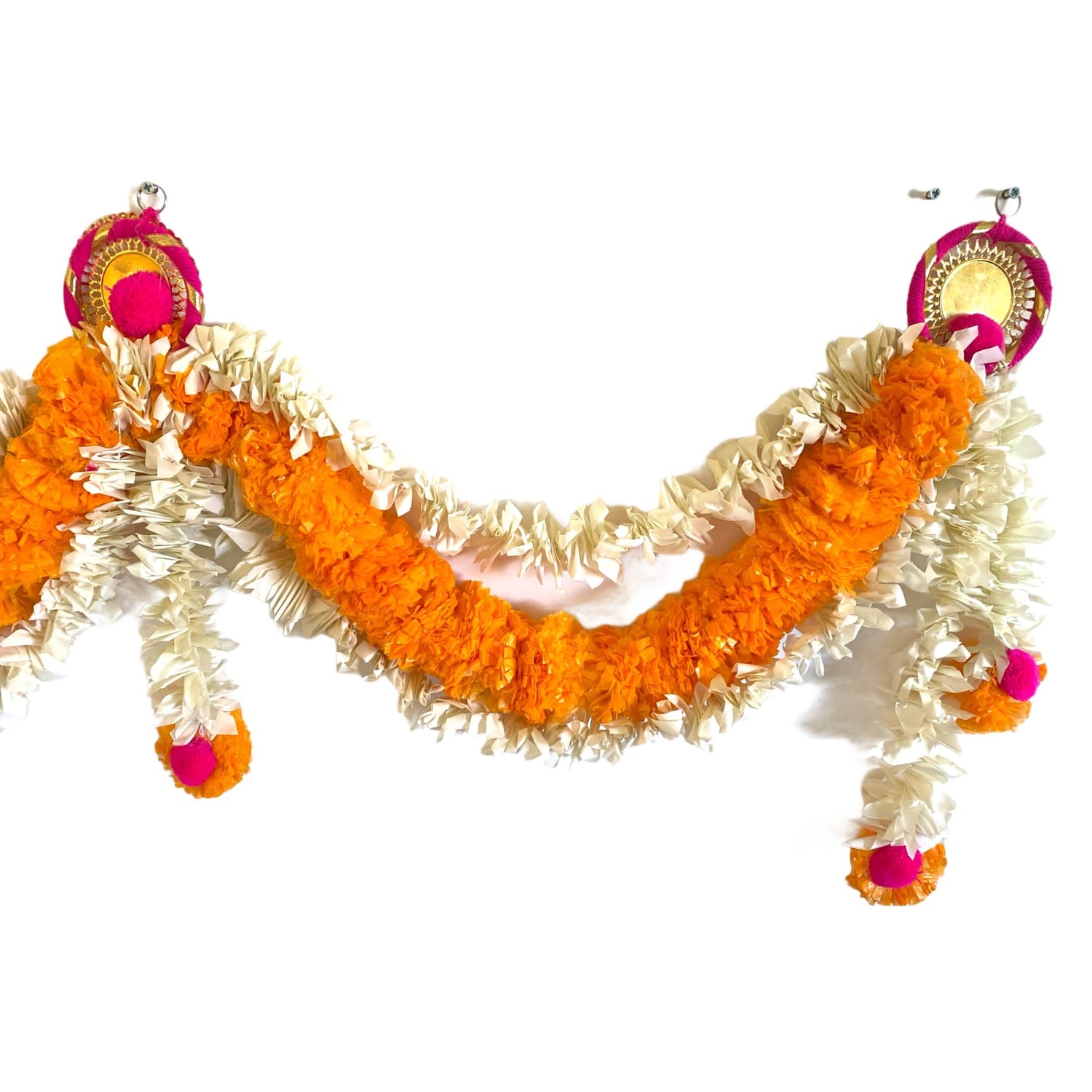 Marigold Jasmine Door Toran Hanging Valance Festival Marigold Garland Window Indoor Outdoor Decor Bandarwal Pooja Decor Wedding Favor Diwali Decor - LoveNspire