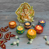 Matki clay diya wax filled handmade traditional diyas