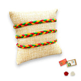 3CT Minimalist Rakhi for Brother, Rakhi Card, Rakhi Bracelet Rakasha Bandhan Handmade Rakhi Gifts Traditional Rakhi with Tika Roli Greeting Card - LoveNspire