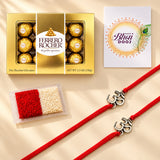 Golden ferrero rocher chocolates in a luxurious box from bhai dooj gift hamper for traditional rituals and love