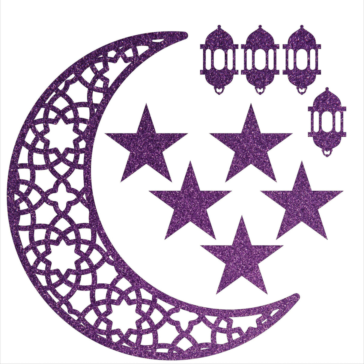 Moon cutout for backdrop eid decoration centerpiece cut