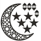 Moon cutout for backdrop eid decoration centerpiece cut