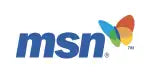 MSN logo with a colorful butterfly symbol next to the text.